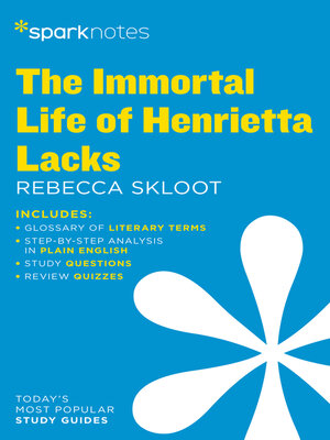 cover image of The Immortal Life of Henrietta Lacks SparkNotes Literature Guide